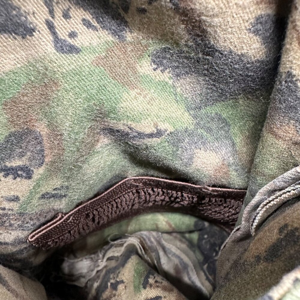 Vintage Hunting Camo Jacket Coat Medium Korea Blue Bill Red Head Camouflage 90s - Picture 8 of 10